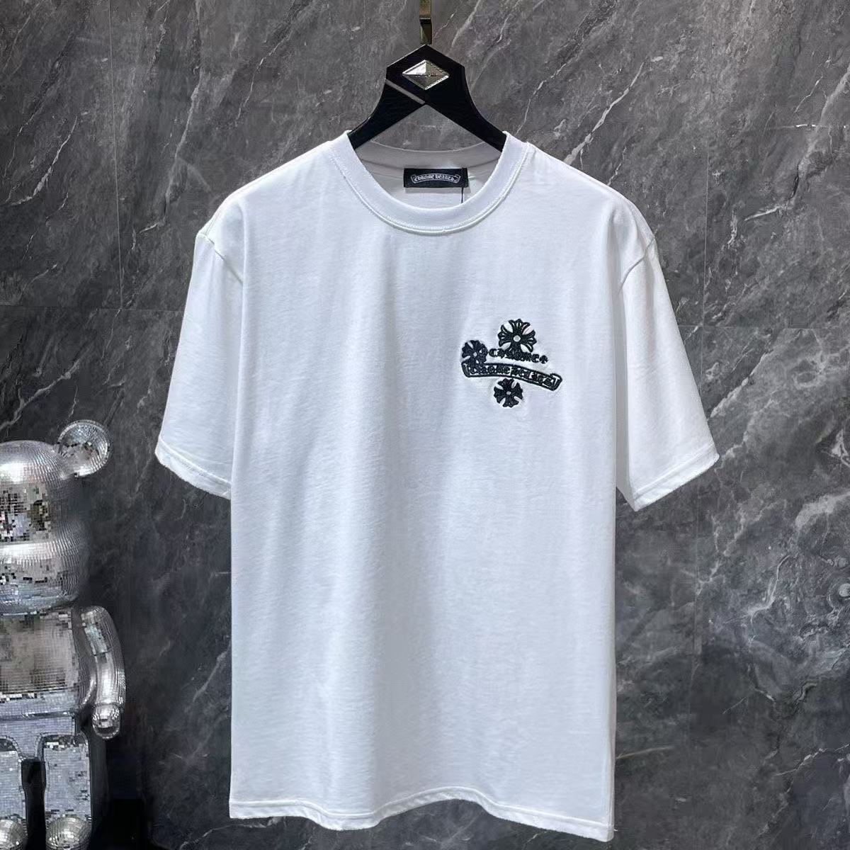 Chrome Hearts Classic Crewneck T-Shirt in White/Black