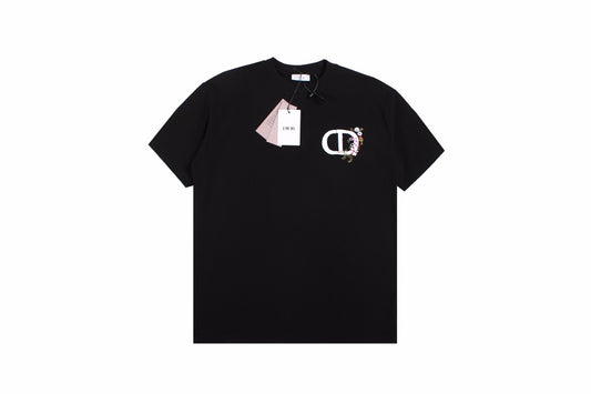 Dior T-Shirt with Floral CD Logo