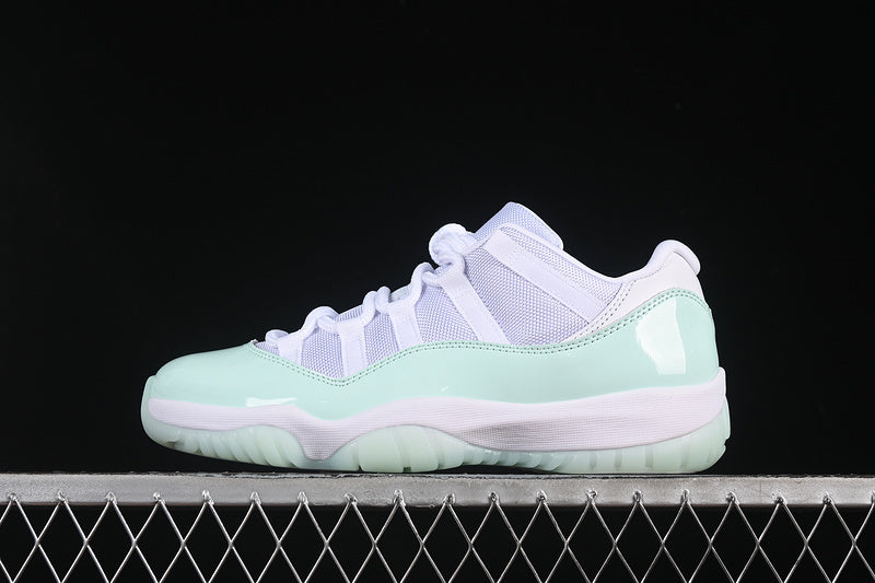 AIR JORDAN 11 LOW "ICE BLUE" (WHITE/GREEN)