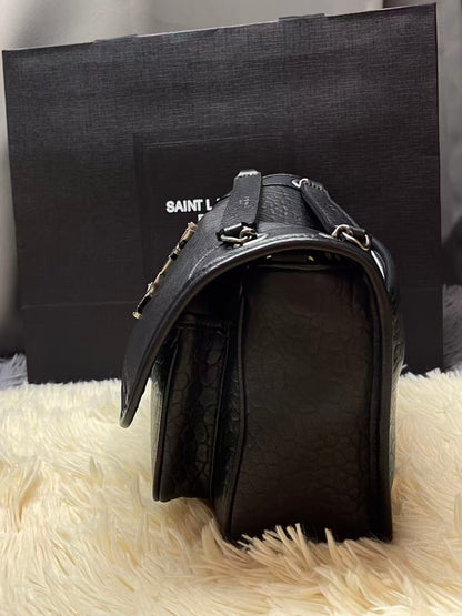Saint Laurent Black Bag with Silver Hardware