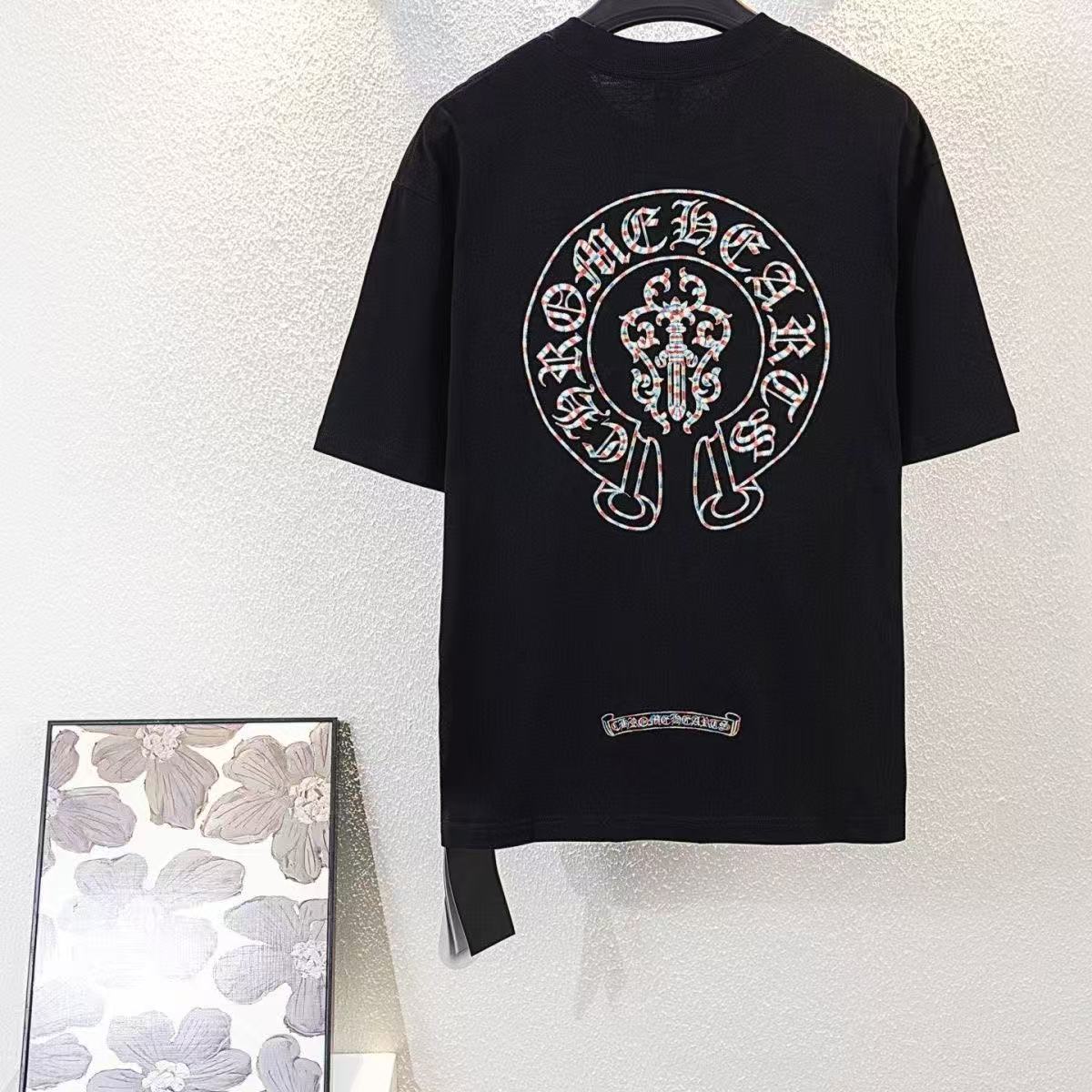 Chrome Hearts Classic Crewneck T-Shirt in Black Multicolor