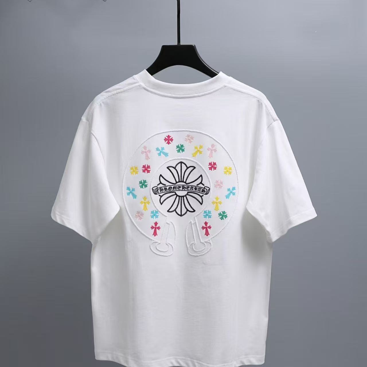 Chrome Hearts Classic Crewneck T-Shirt in White Multicolor