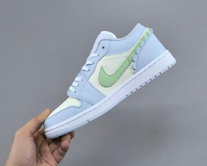 Air Jordan 1 Low "Bubble Gum" White/Blue – Fresh &amp; Playful Aesthetic