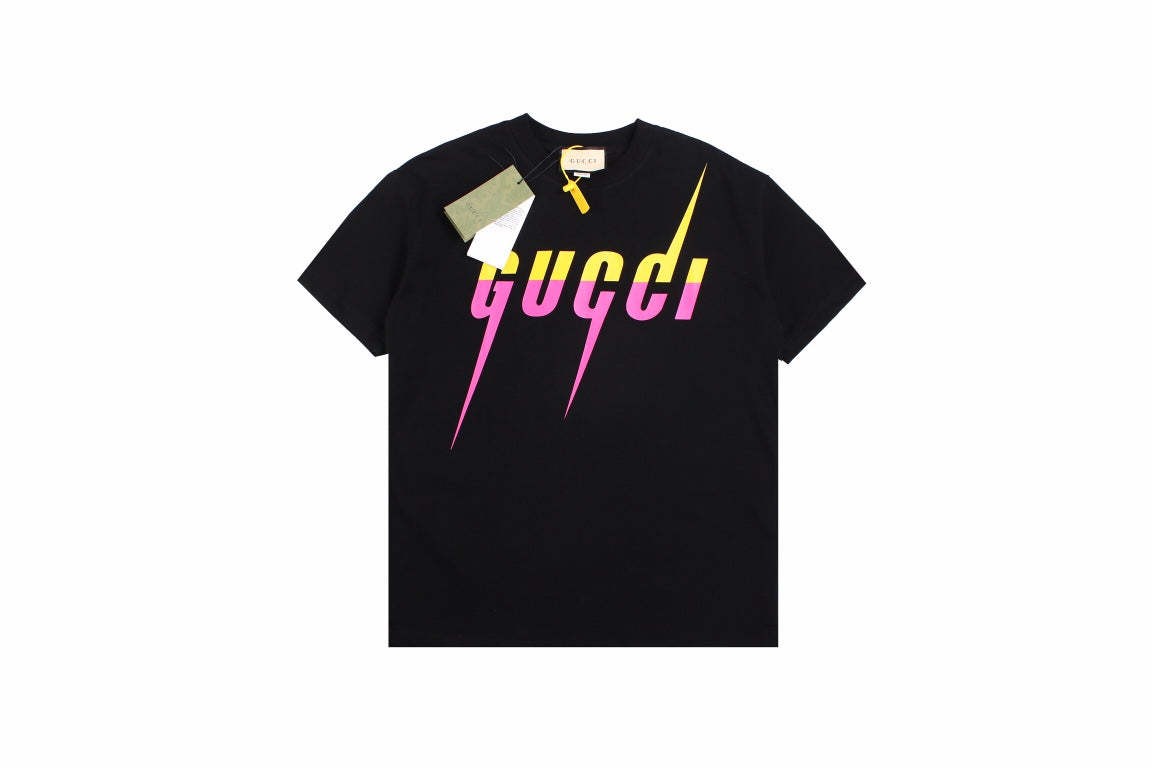 G*u*i t-shirt with retro logo (black)