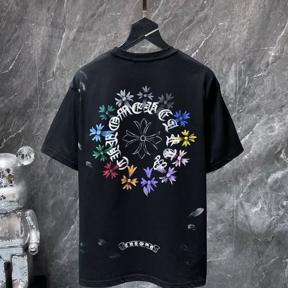 Chrome Hearts Classic Crewneck T-Shirt in Black/Multicolor