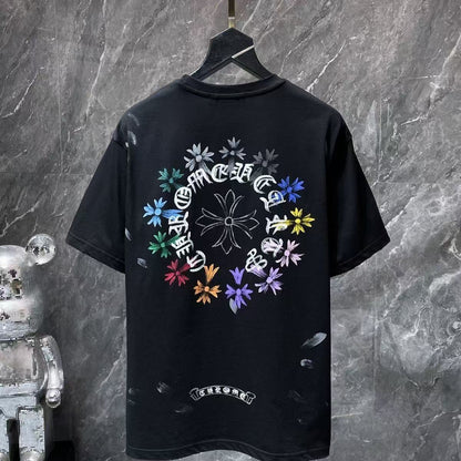 Chrome Hearts Classic Crewneck T-Shirt in Black/Multicolor