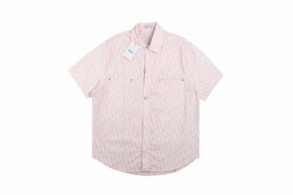 Dior Monogram Shirt (Pink/White)