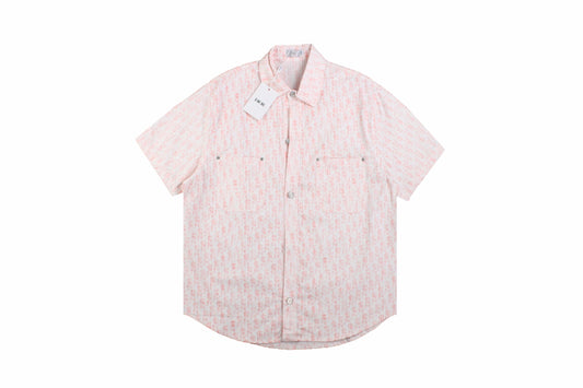 Dior Monogram Shirt (Pink/White)