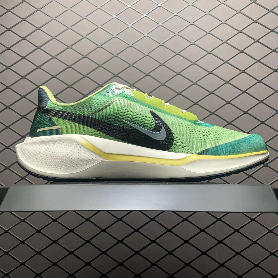 Nike Air Zoom Pegasus 41 “White/Barely Volt/Vintage Green/Black” – High-Visibility Daily Trainer