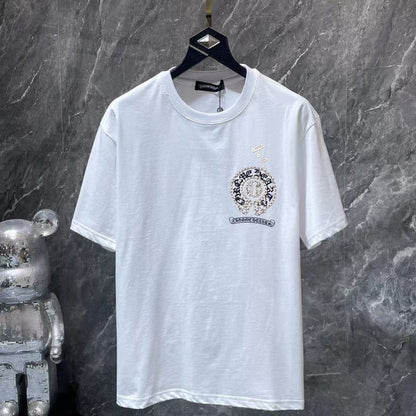Chrome Hearts Classic Crewneck T-Shirt in White/Black