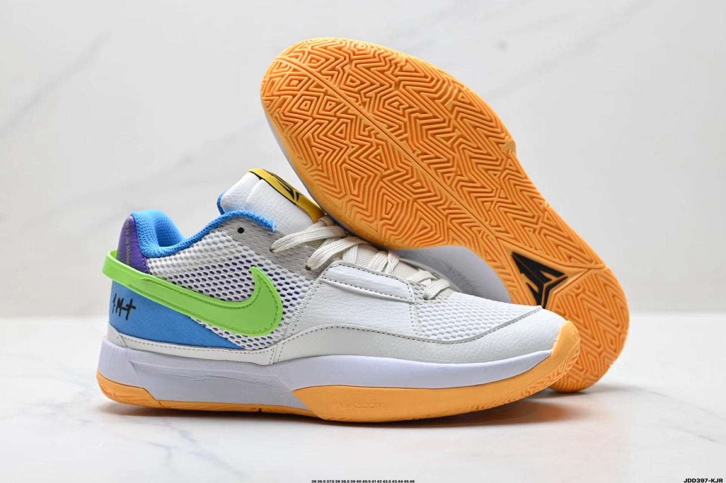 Nike KD 1 in White/Blue/Yellow: Sonics Tribute