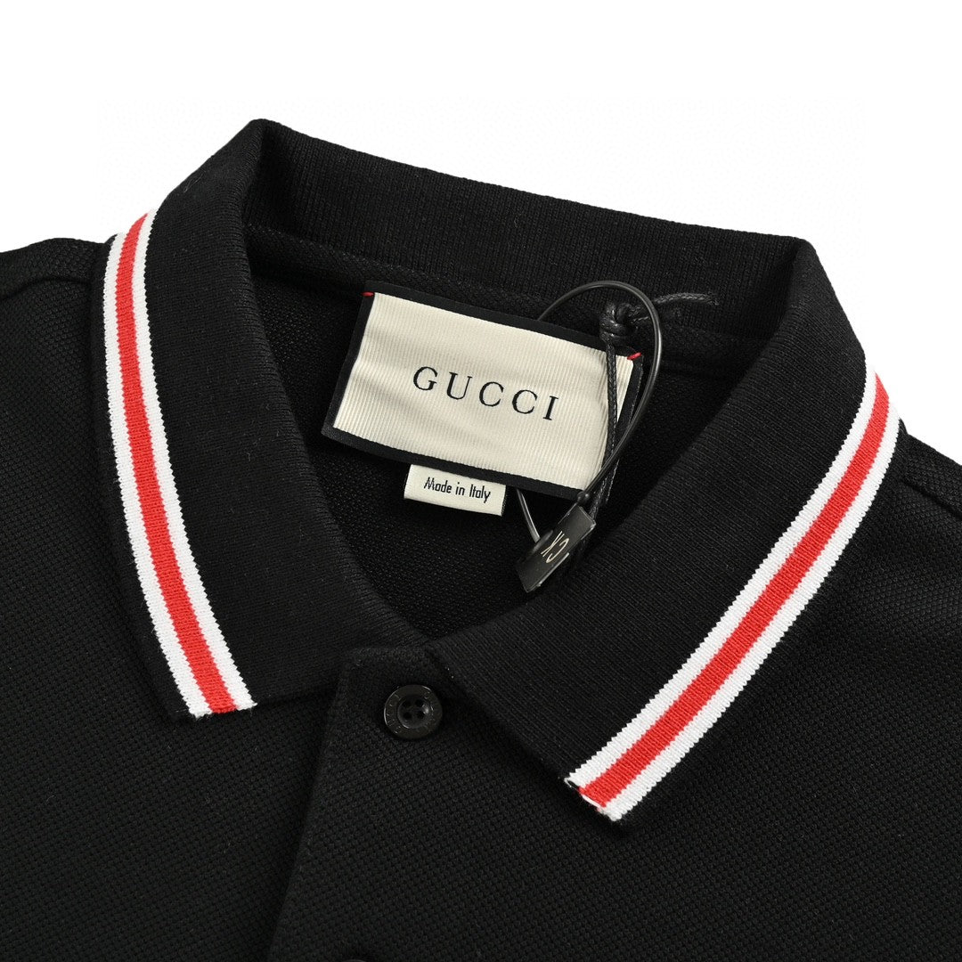 G*u*i flame logo polo shirt