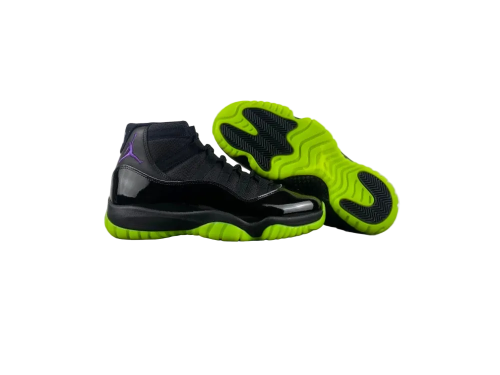 AIR JORDAN 11 RETRO "BLACK / VOLT GREEN"