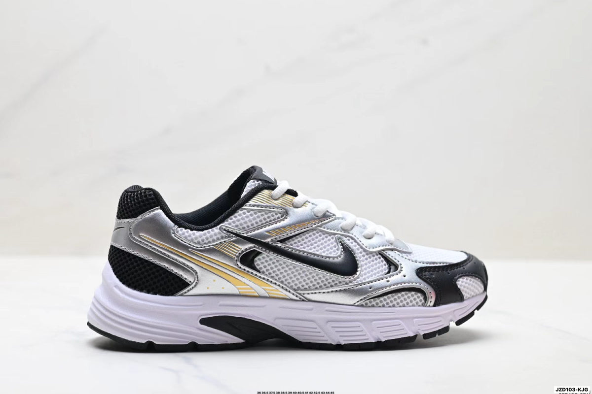 Nike Zoom Vomero 20 in White/Black/Gold: Gilded Performance