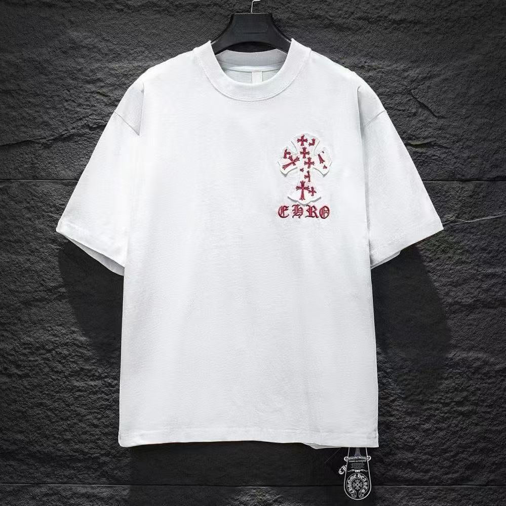 Chrome Hearts T-shirt in White/Pink: Soft Provocation
