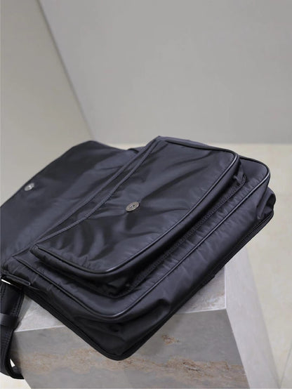 Saint Laurent Black Nylon Shoulder Crossbody Bag