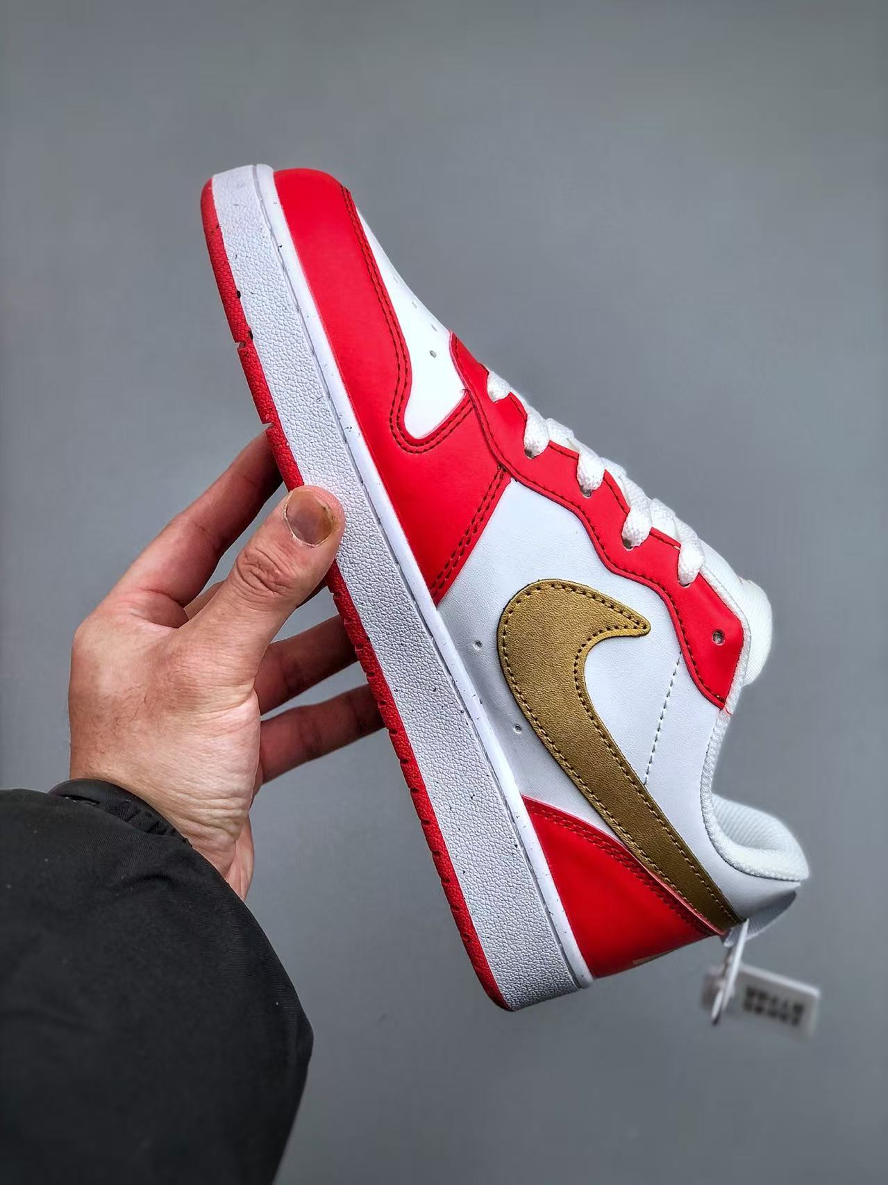 NikeCourt Courborough Low in White/Gold: Heritage Luxe
