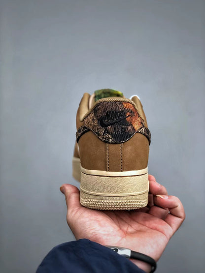 Nike Air Force 1 "Brown/Yellow" – Earth-Toned Heritage