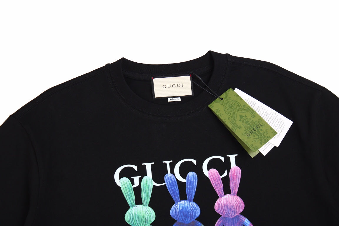 G*u*i bunny trio t-shirt (black)