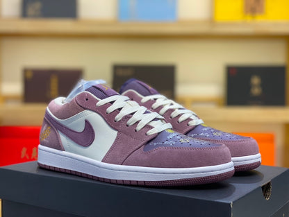 Air Jordan 1 Low "White/Purple"