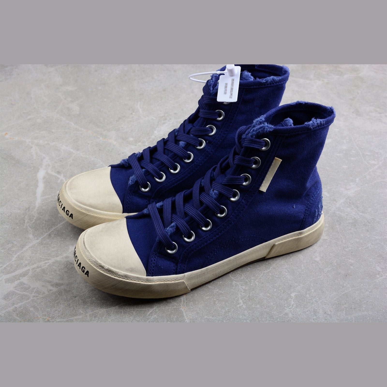 BALENCIAGA PARIS HIGH VULC DESTR x BLUE - Prime Reps