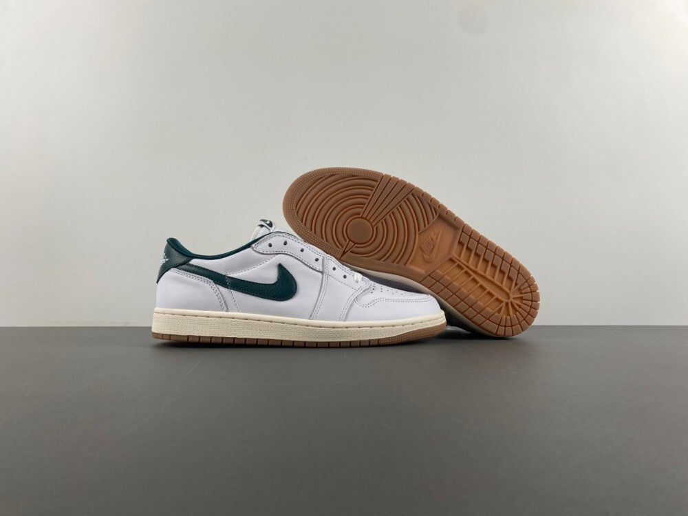 Air Jordan 1 Low "White/Green Rubber"
