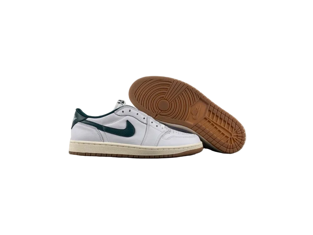 Air Jordan 1 Low "White/Green Rubber"