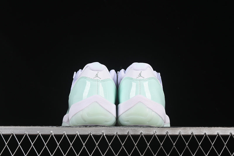 AIR JORDAN 11 LOW "ICE BLUE" (WHITE/GREEN)