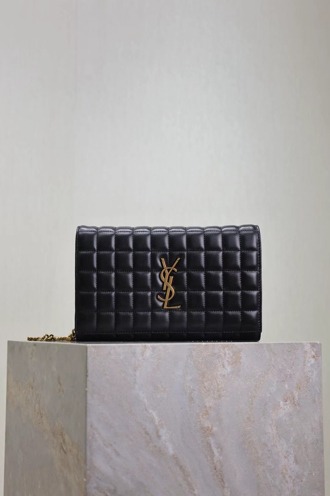Saint Laurent Black Quilted Lambskin Bag