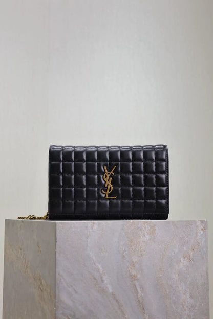 Saint Laurent Black Quilted Lambskin Bag