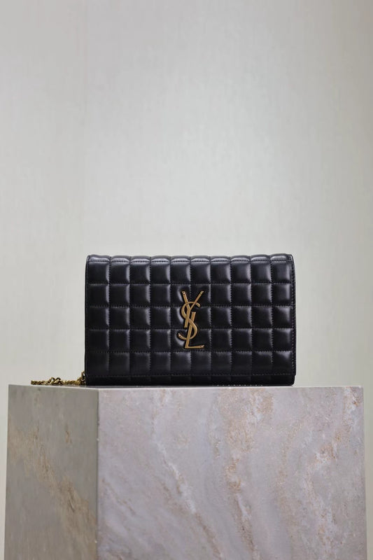 Saint Laurent Black Quilted Lambskin Bag
