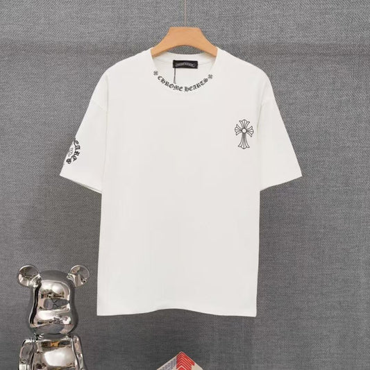 Chrome Hearts Classic Crewneck T-Shirt in White/Black