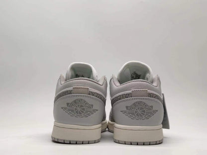 Air Jordan 1 Low “Grey White Elephant Print”