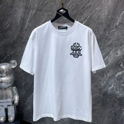 Chrome Hearts Classic Crewneck T-Shirt in White/Grey