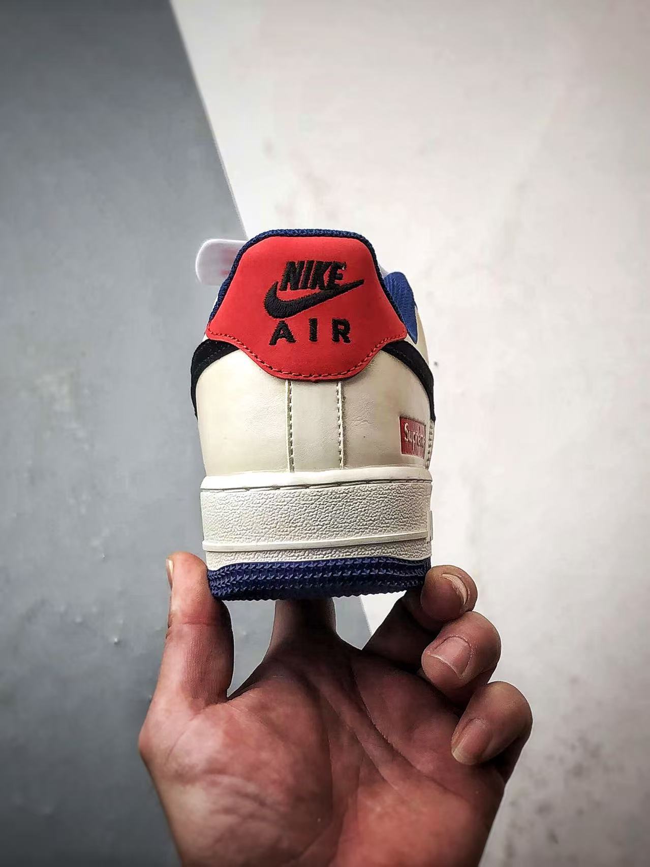 Nike Air Force 1 '07 in White/Blue/Black: Heritage Tri-Color