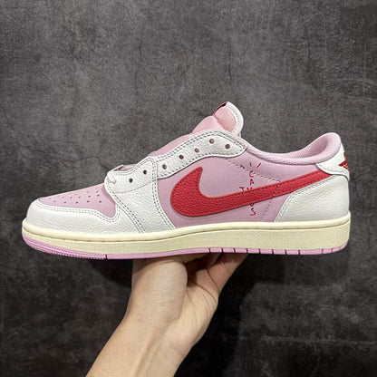 Nike Air Jordan 1 Low WMNS – White / University Red / Pink