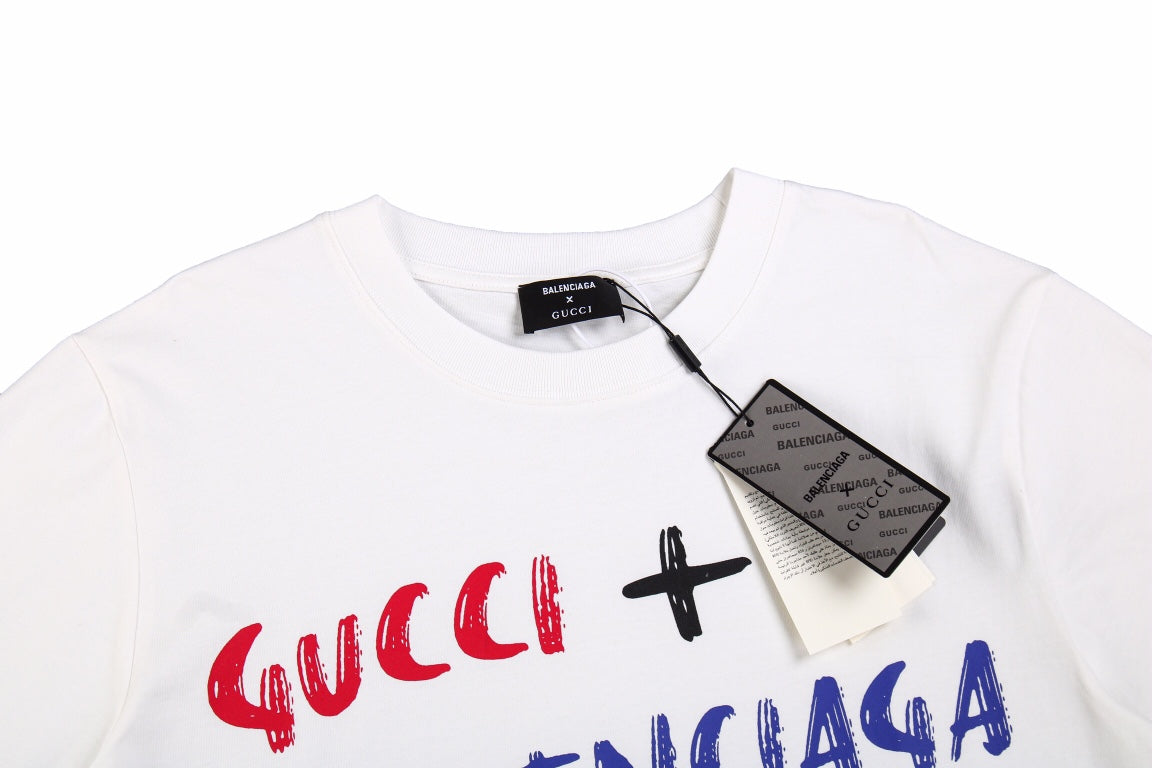 g*u*i x Ba*len*cia*ga t-shirt (white)