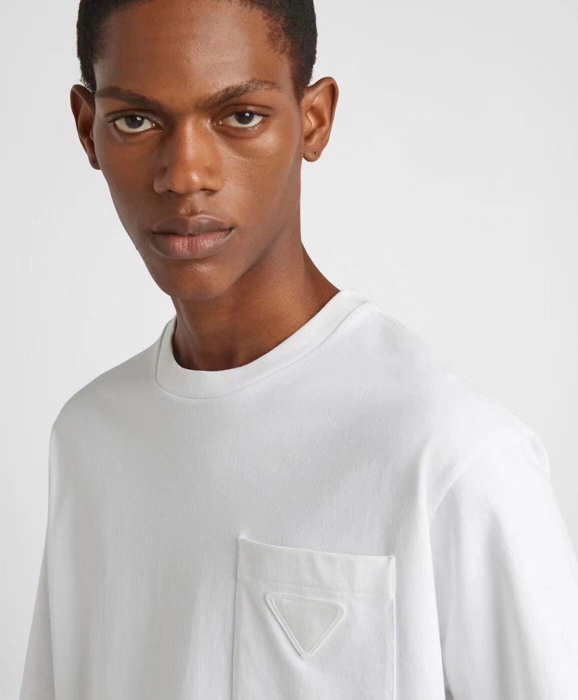 Prada Logo Pocket T-Shirt (White)