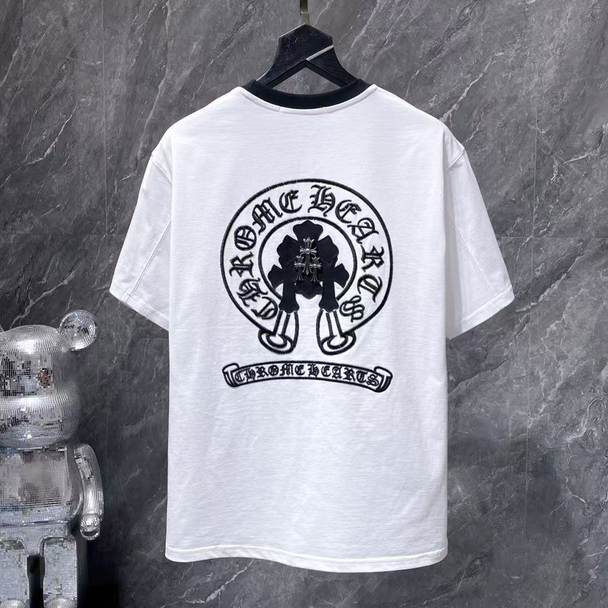 Chrome Hearts Classic Crewneck T-Shirt in White/Black