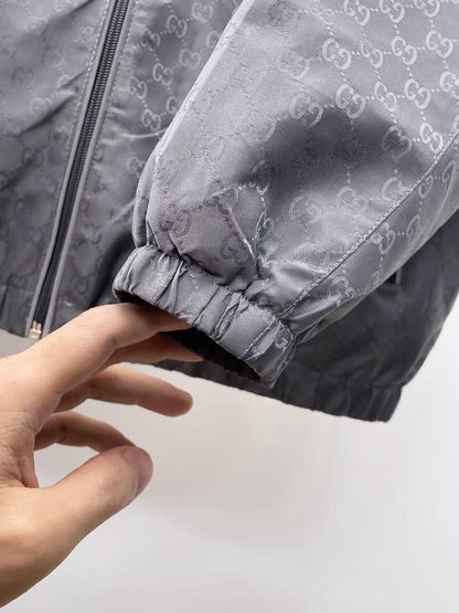 Gucci Blue Hooded Jacket