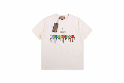 Gucci x Balenciaga Drip Logo T-Shirt (Cream)