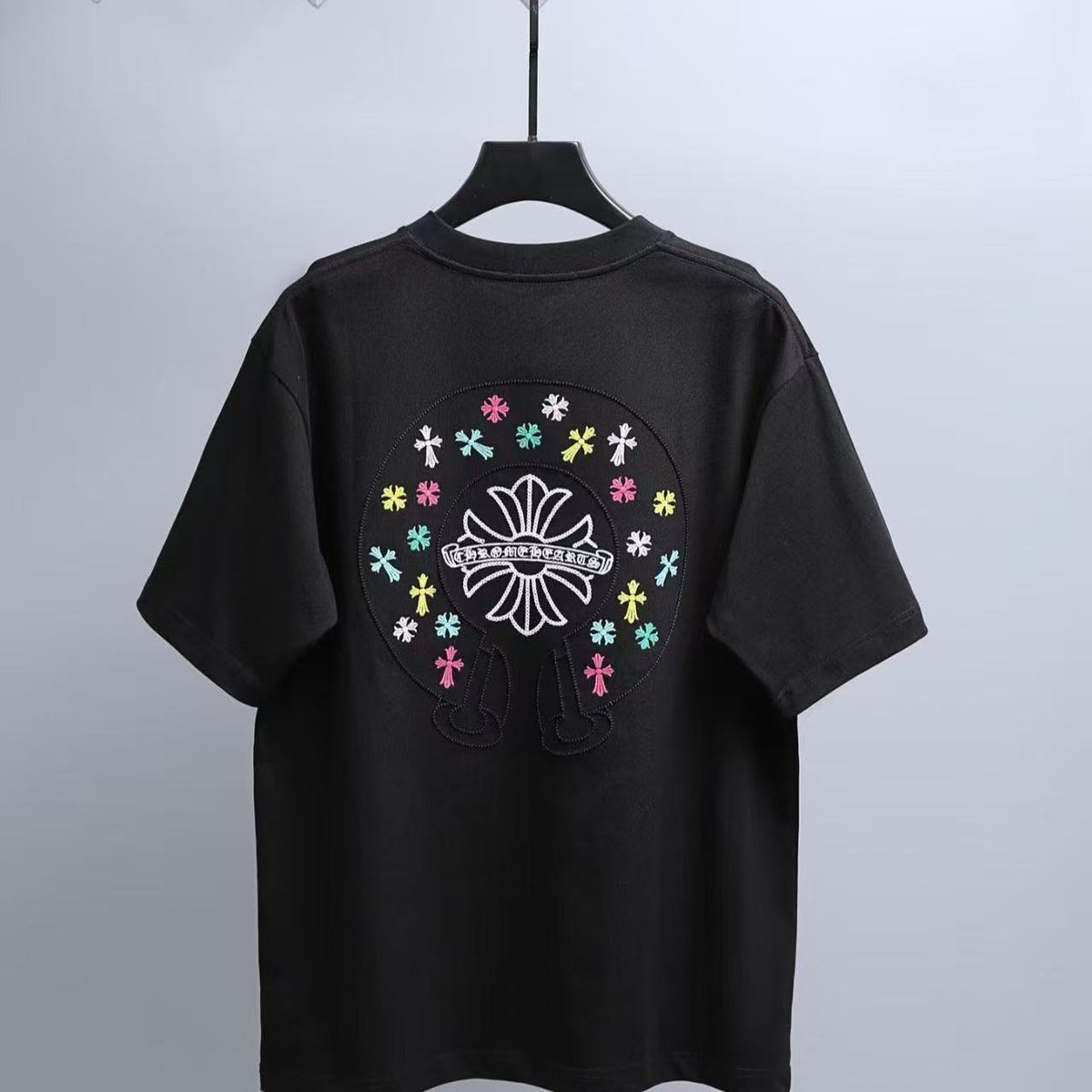 Chrome Hearts Classic Crewneck T-Shirt in Black Multicolor