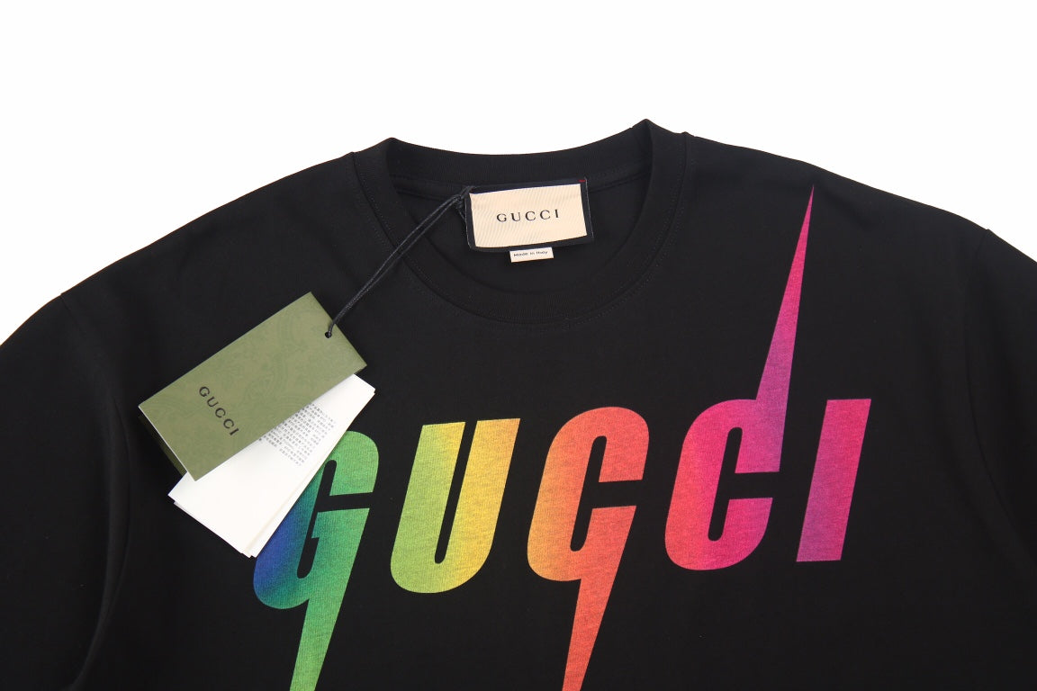 Gucci Rainbow Lightning T-Shirt (Black)