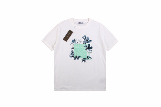 Dior T-Shirt with Floral Graphic Design