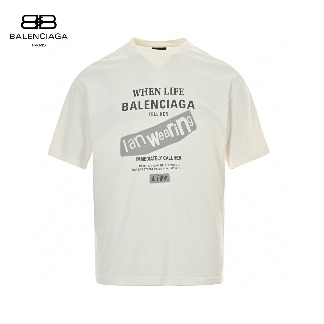 Ba*len*cia*ga t-shirt - back logo