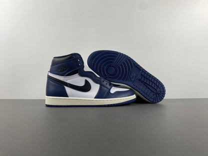 Air Jordan 1 Retro High OG "White/Deep Navy-Black"