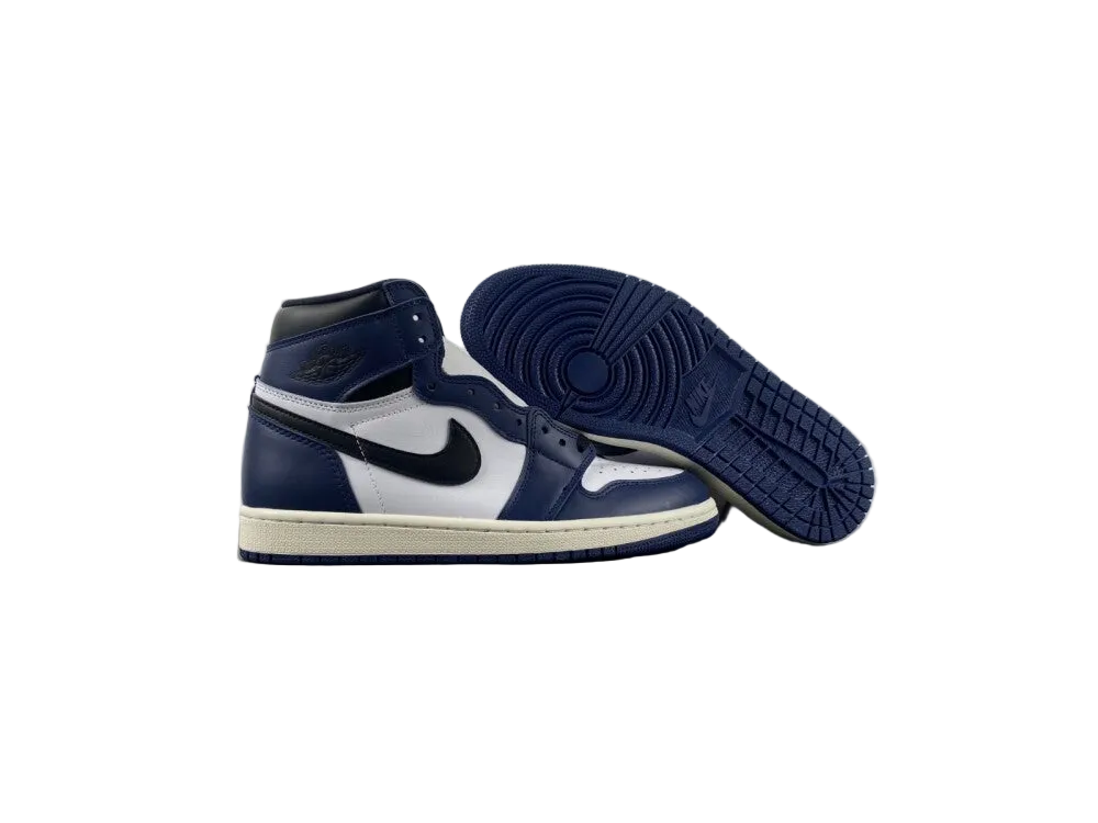 Air Jordan 1 Retro High OG "White/Deep Navy-Black"