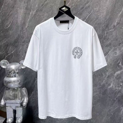 Chrome Hearts Classic Crewneck T-Shirt in White/Grey