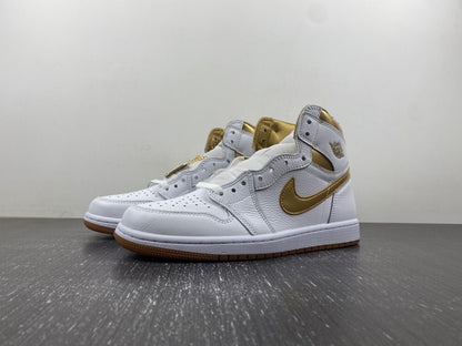 Air Jordan 1 Retro High OG "White/Metallic Gold"