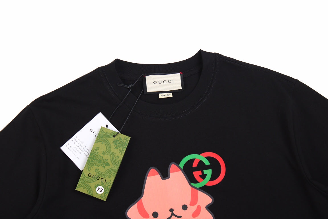 Gucci Cat Graphic T-Shirt